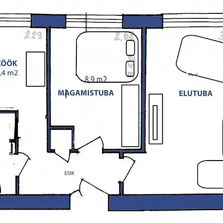 Mai 25-11, 2 Rooms, Free Parking * Parnu
